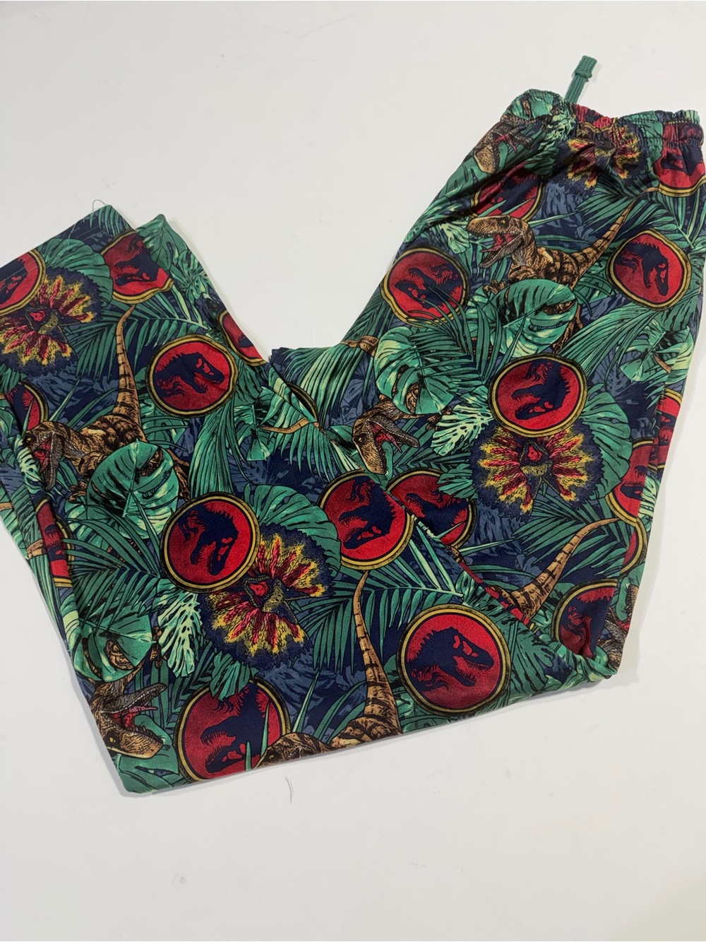 Green Jurassic World Print Pull-On pajama Pants